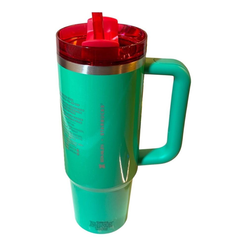 Starbucks X Stanley Mexico Elf Red and Green holiday tumbler 30 oz BNWT